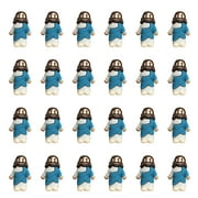 24 Pack Mini Jesus Figurines Bulk Easter Jesus Toys Resin Christ Savior Jesus Doll Gifts Religious Jesus Figurines for Sunday School Craft Easter Eggs Stuffers Baptism Gift